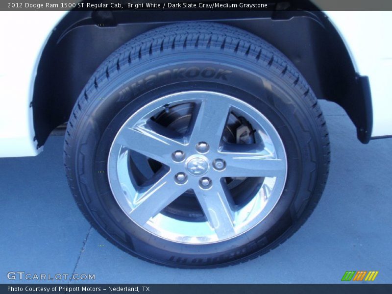 Bright White / Dark Slate Gray/Medium Graystone 2012 Dodge Ram 1500 ST Regular Cab