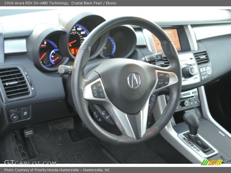 Crystal Black Pearl / Ebony 2009 Acura RDX SH-AWD Technology