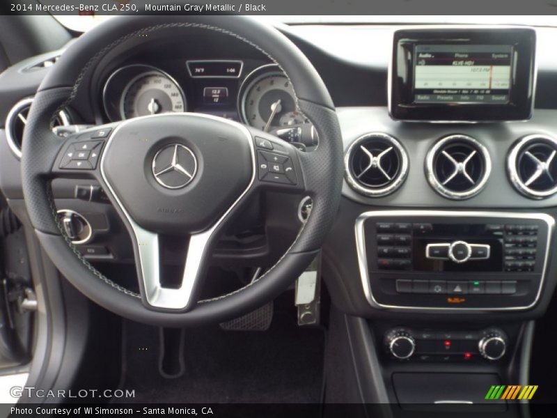 Mountain Gray Metallic / Black 2014 Mercedes-Benz CLA 250