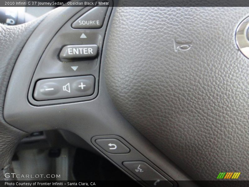 Obsidian Black / Wheat 2010 Infiniti G 37 Journey Sedan