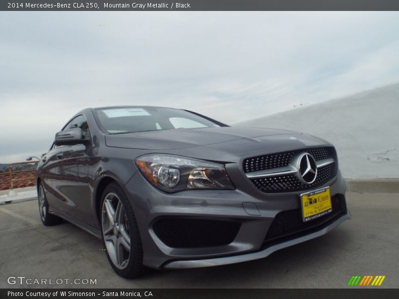 Mountain Gray Metallic / Black 2014 Mercedes-Benz CLA 250