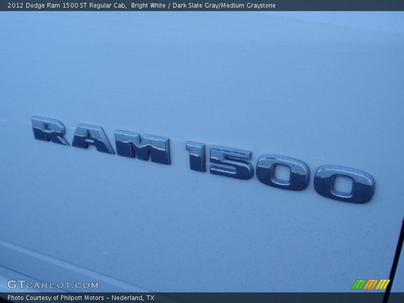 Bright White / Dark Slate Gray/Medium Graystone 2012 Dodge Ram 1500 ST Regular Cab