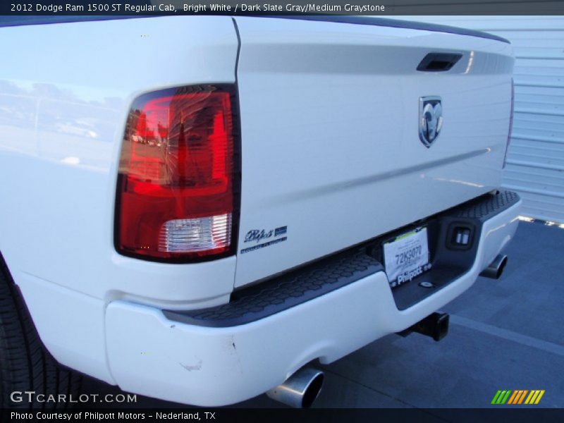 Bright White / Dark Slate Gray/Medium Graystone 2012 Dodge Ram 1500 ST Regular Cab