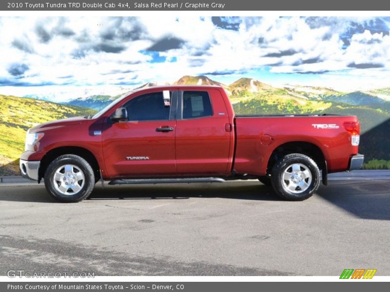 Salsa Red Pearl / Graphite Gray 2010 Toyota Tundra TRD Double Cab 4x4