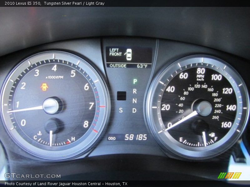 Tungsten Silver Pearl / Light Gray 2010 Lexus ES 350