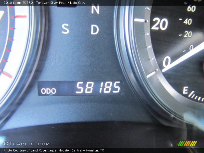 Tungsten Silver Pearl / Light Gray 2010 Lexus ES 350