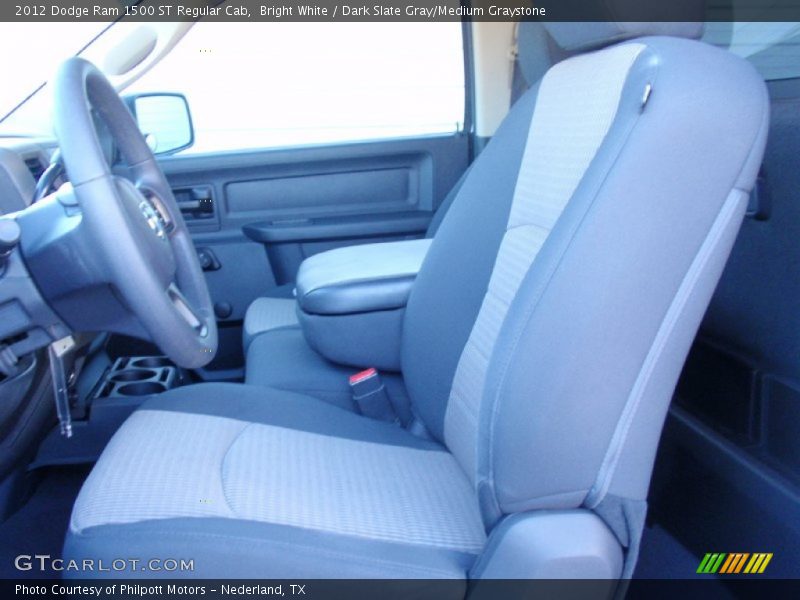 Bright White / Dark Slate Gray/Medium Graystone 2012 Dodge Ram 1500 ST Regular Cab