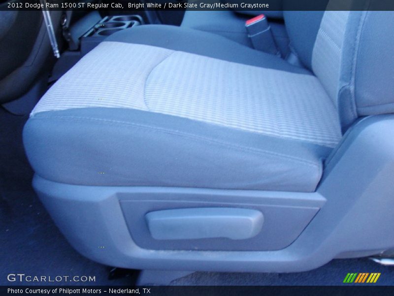 Bright White / Dark Slate Gray/Medium Graystone 2012 Dodge Ram 1500 ST Regular Cab
