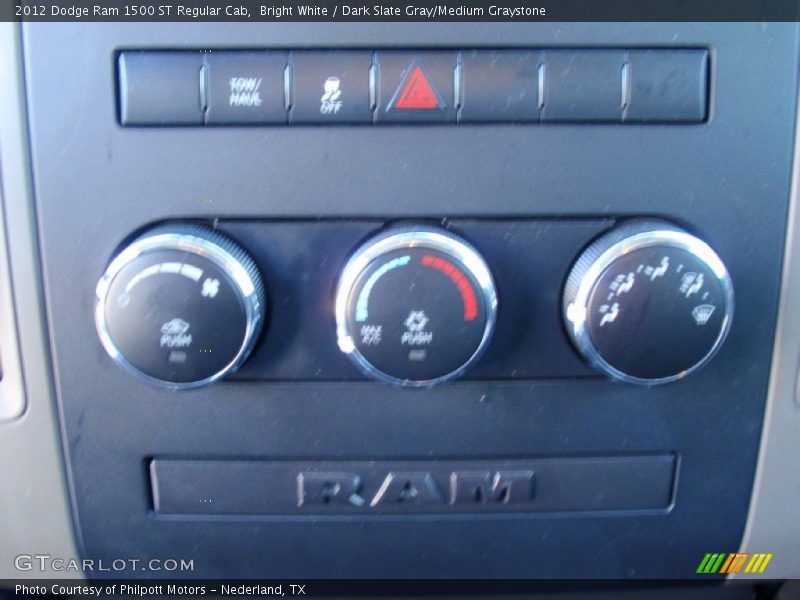 Bright White / Dark Slate Gray/Medium Graystone 2012 Dodge Ram 1500 ST Regular Cab