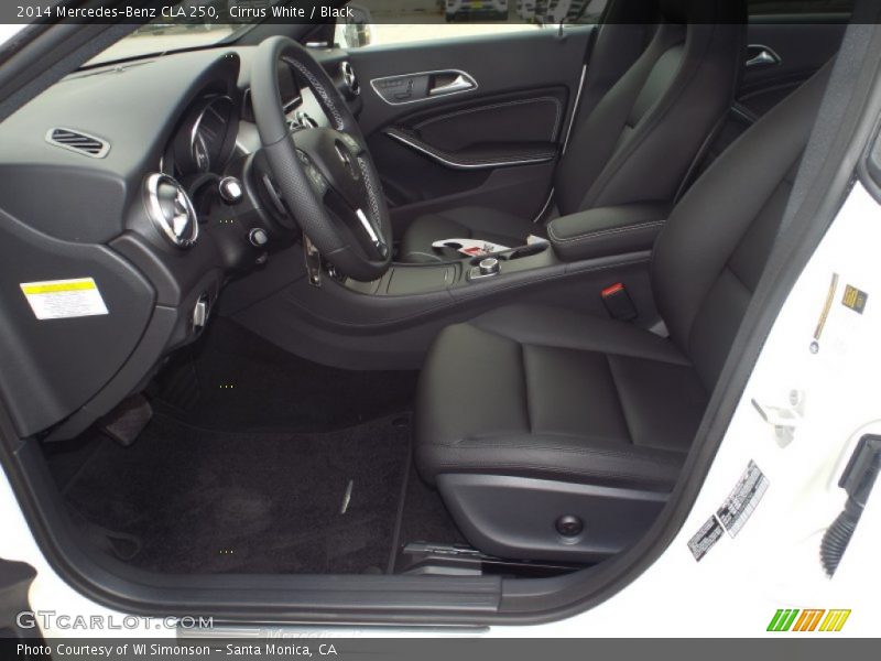 Cirrus White / Black 2014 Mercedes-Benz CLA 250