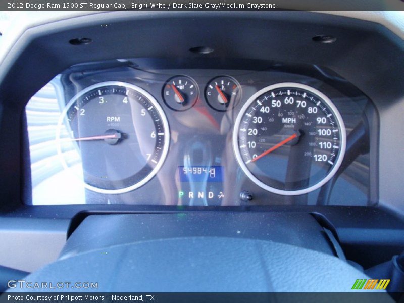 Bright White / Dark Slate Gray/Medium Graystone 2012 Dodge Ram 1500 ST Regular Cab