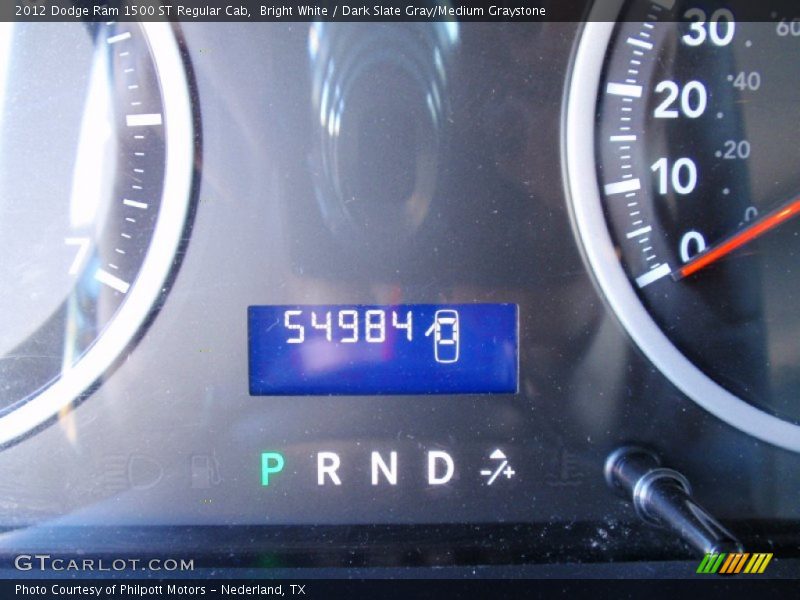 Bright White / Dark Slate Gray/Medium Graystone 2012 Dodge Ram 1500 ST Regular Cab