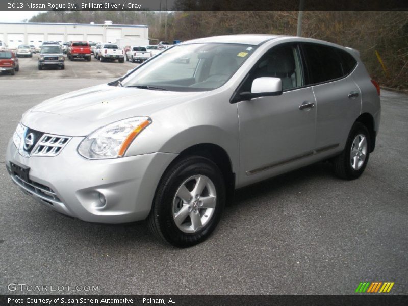 Brilliant Silver / Gray 2013 Nissan Rogue SV