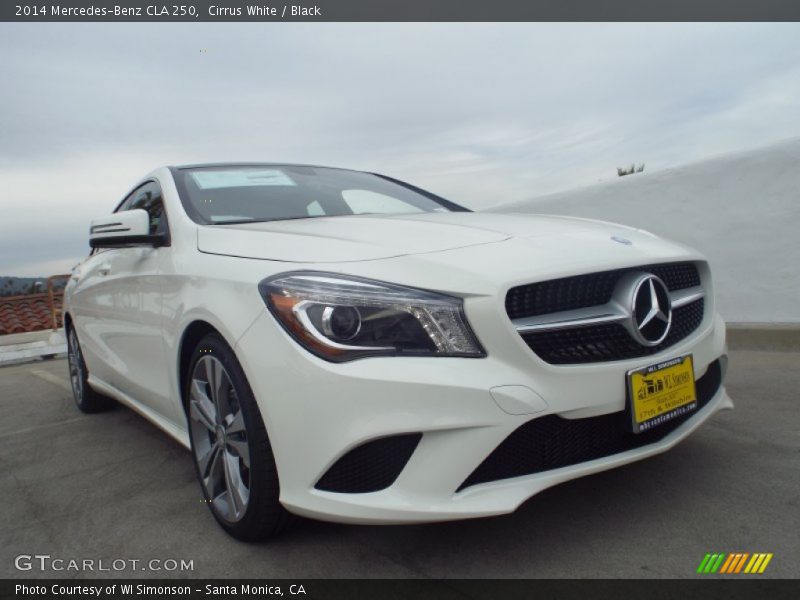 Cirrus White / Black 2014 Mercedes-Benz CLA 250