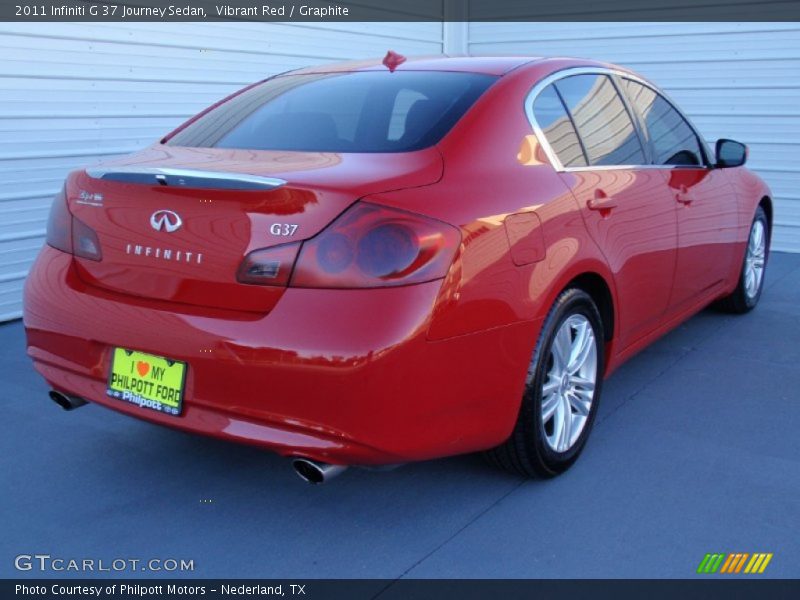 Vibrant Red / Graphite 2011 Infiniti G 37 Journey Sedan