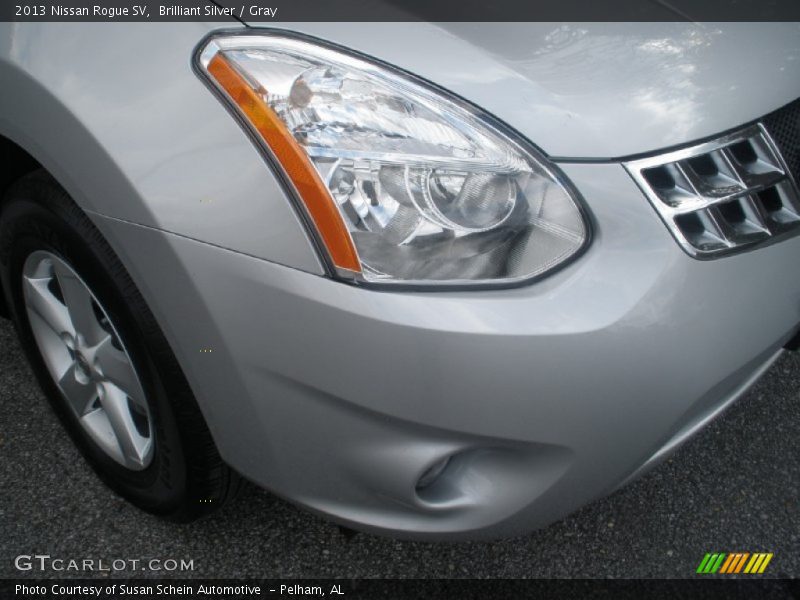 Brilliant Silver / Gray 2013 Nissan Rogue SV
