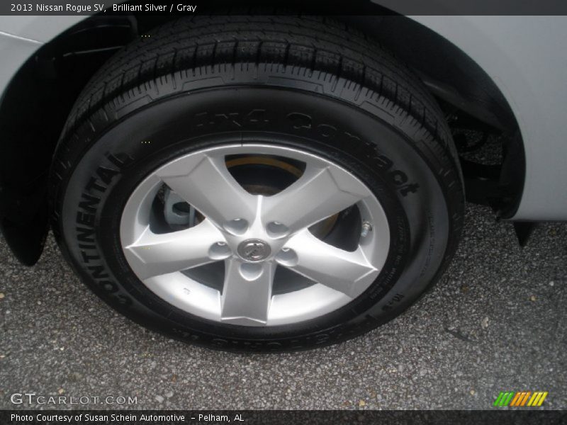 Brilliant Silver / Gray 2013 Nissan Rogue SV