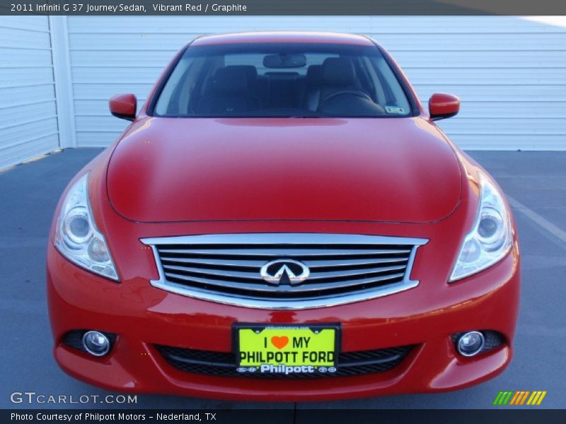 Vibrant Red / Graphite 2011 Infiniti G 37 Journey Sedan