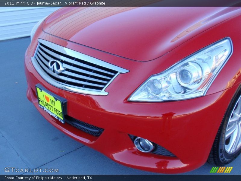 Vibrant Red / Graphite 2011 Infiniti G 37 Journey Sedan