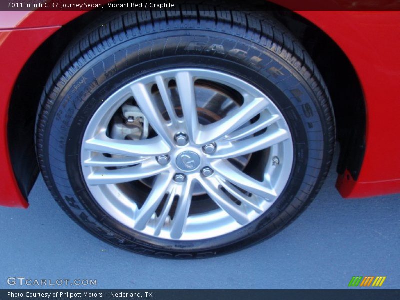 Vibrant Red / Graphite 2011 Infiniti G 37 Journey Sedan