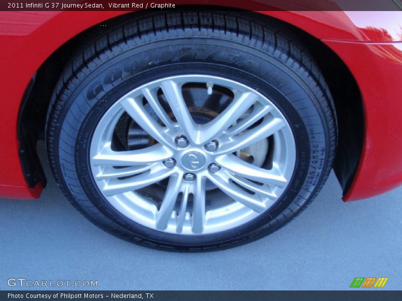 Vibrant Red / Graphite 2011 Infiniti G 37 Journey Sedan