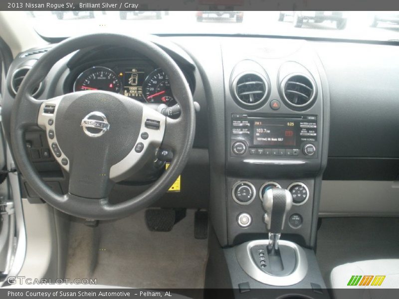 Brilliant Silver / Gray 2013 Nissan Rogue SV