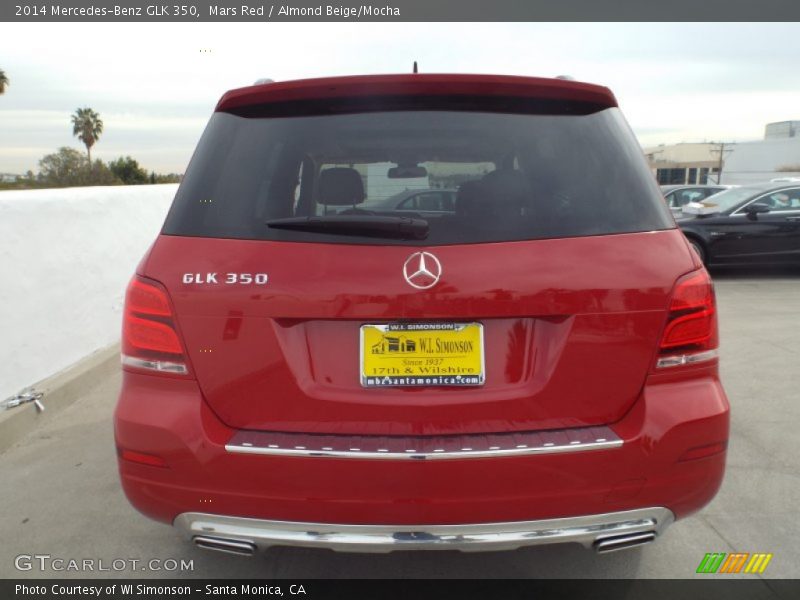 Mars Red / Almond Beige/Mocha 2014 Mercedes-Benz GLK 350