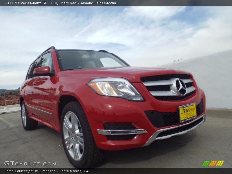 Mars Red / Almond Beige/Mocha 2014 Mercedes-Benz GLK 350