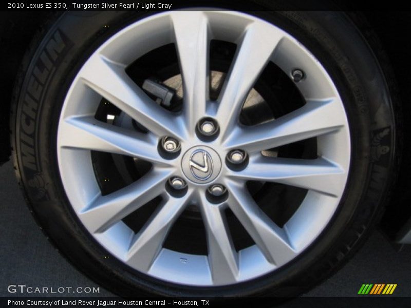 Tungsten Silver Pearl / Light Gray 2010 Lexus ES 350