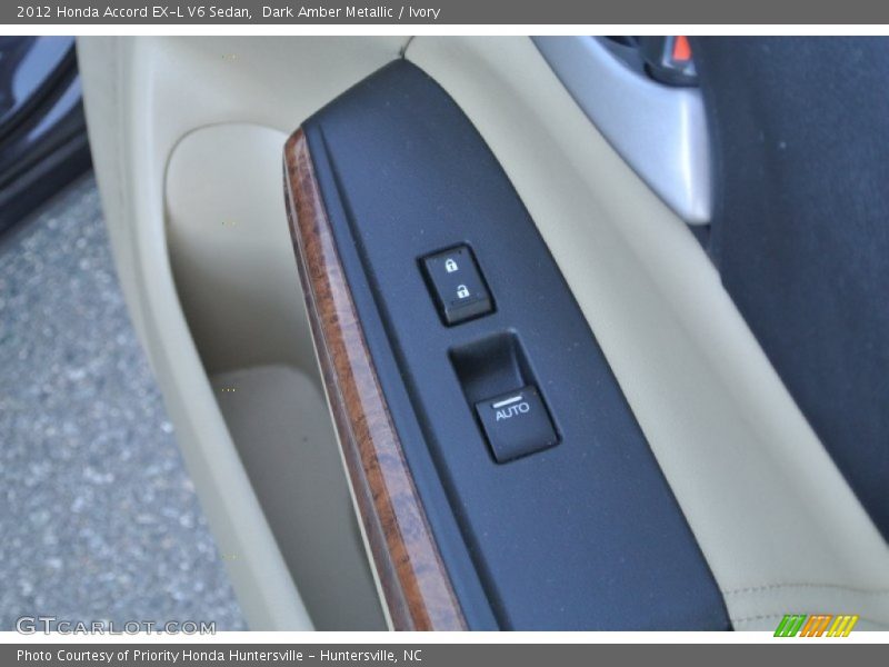 Dark Amber Metallic / Ivory 2012 Honda Accord EX-L V6 Sedan