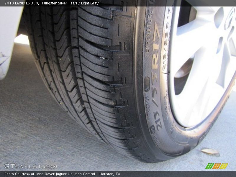 Tungsten Silver Pearl / Light Gray 2010 Lexus ES 350
