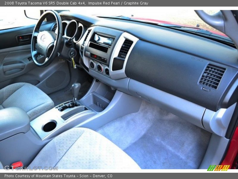 Impulse Red Pearl / Graphite Gray 2008 Toyota Tacoma V6 SR5 Double Cab 4x4