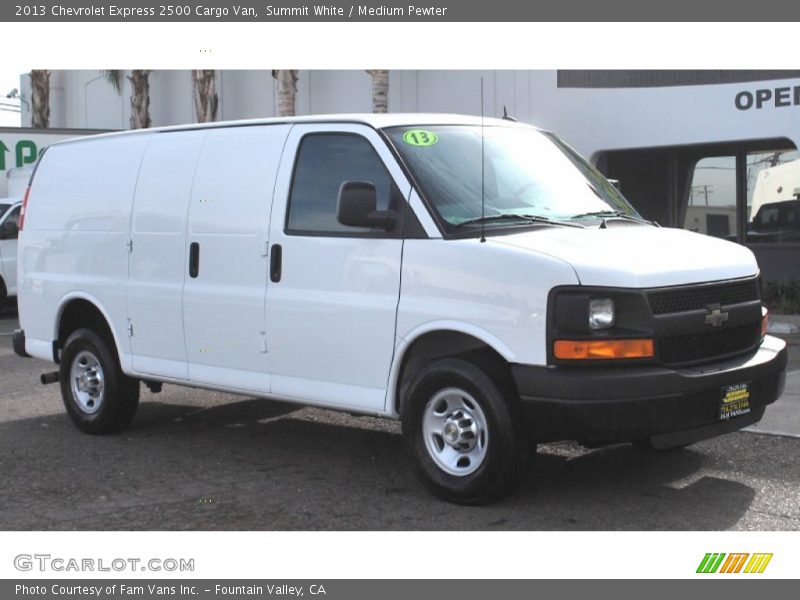Summit White / Medium Pewter 2013 Chevrolet Express 2500 Cargo Van
