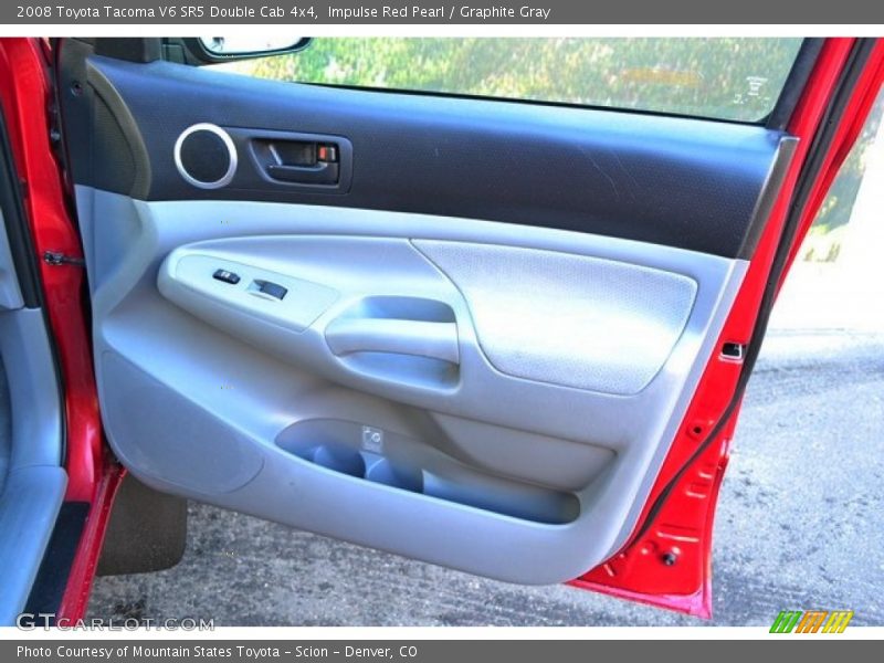 Impulse Red Pearl / Graphite Gray 2008 Toyota Tacoma V6 SR5 Double Cab 4x4