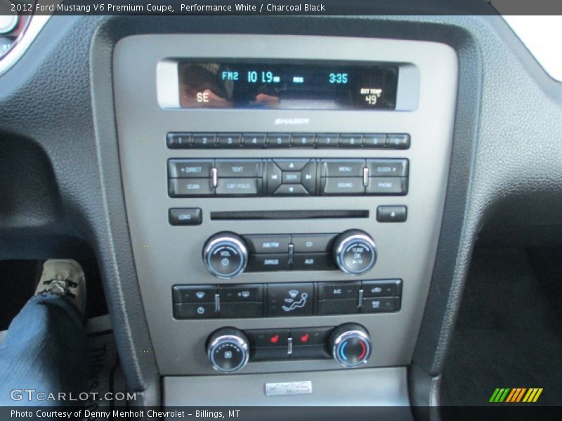 Performance White / Charcoal Black 2012 Ford Mustang V6 Premium Coupe