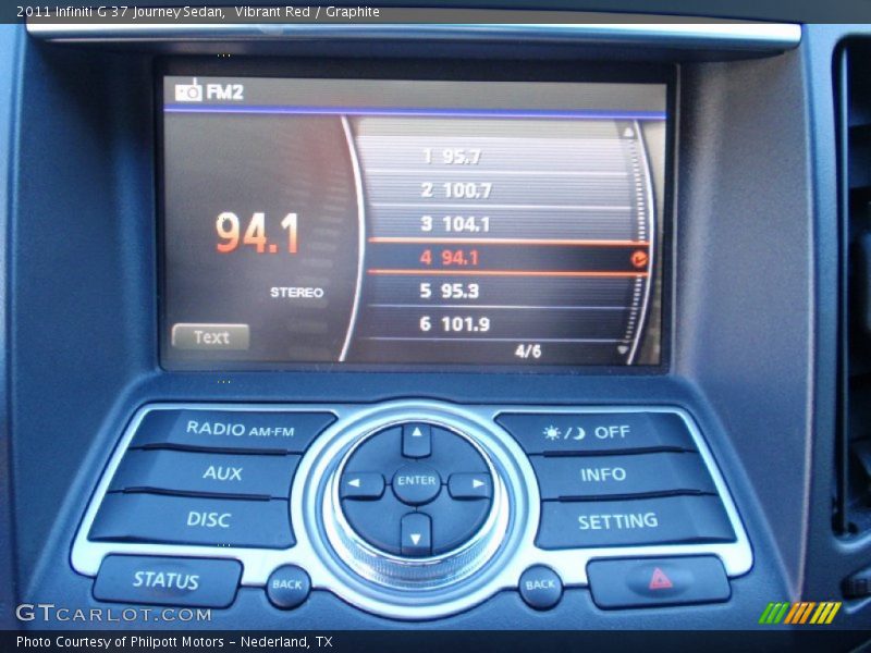 Vibrant Red / Graphite 2011 Infiniti G 37 Journey Sedan