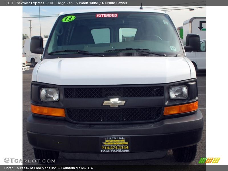 Summit White / Medium Pewter 2013 Chevrolet Express 2500 Cargo Van