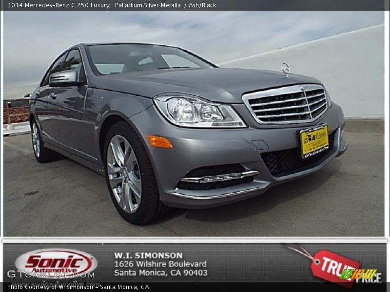 Palladium Silver Metallic / Ash/Black 2014 Mercedes-Benz C 250 Luxury