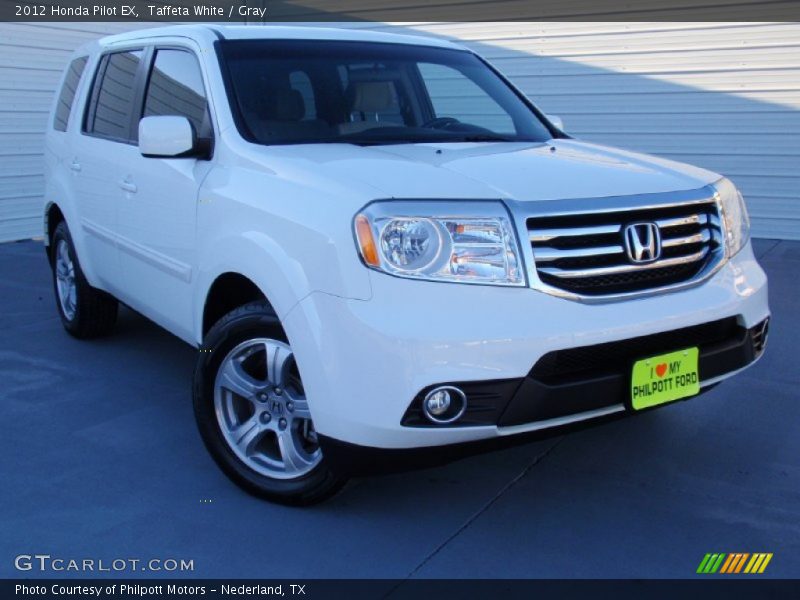 Taffeta White / Gray 2012 Honda Pilot EX