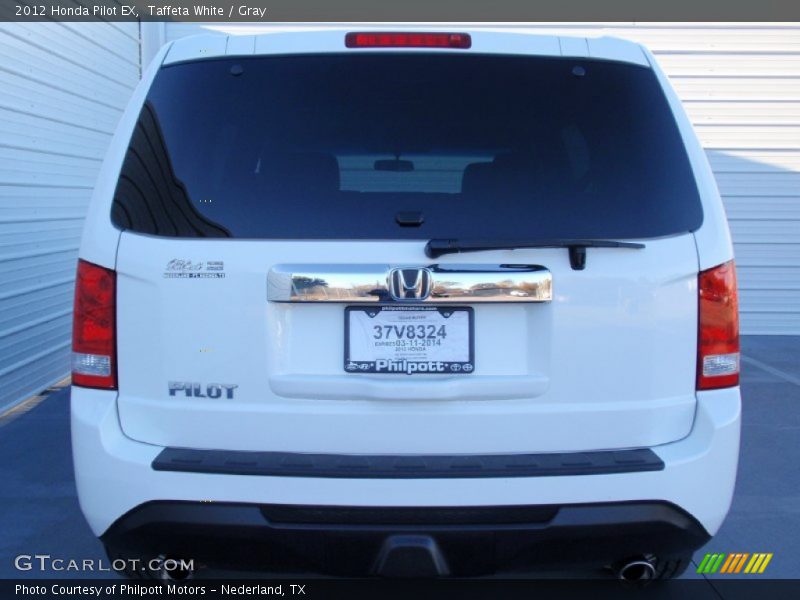 Taffeta White / Gray 2012 Honda Pilot EX