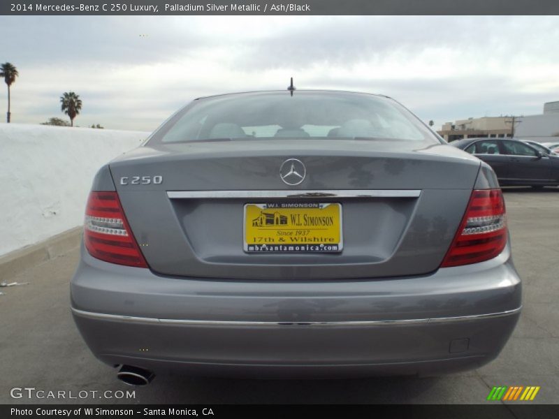 Palladium Silver Metallic / Ash/Black 2014 Mercedes-Benz C 250 Luxury