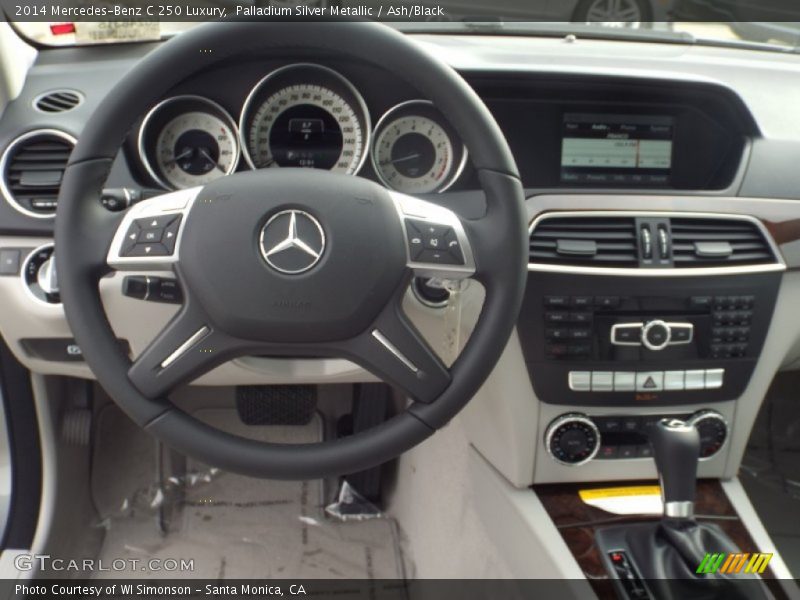 Palladium Silver Metallic / Ash/Black 2014 Mercedes-Benz C 250 Luxury