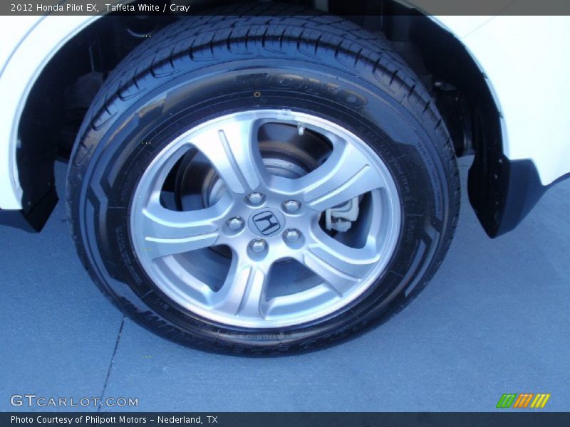 Taffeta White / Gray 2012 Honda Pilot EX