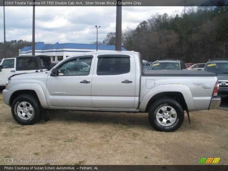 Silver Streak Mica / Graphite Gray 2009 Toyota Tacoma V6 TRD Double Cab 4x4