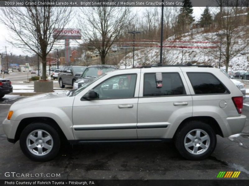 Bright Silver Metallic / Medium Slate Gray/Dark Slate Gray 2009 Jeep Grand Cherokee Laredo 4x4