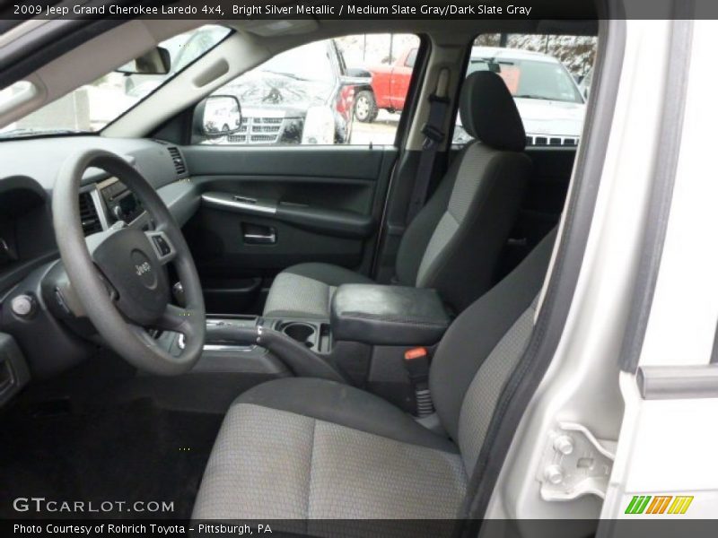 Bright Silver Metallic / Medium Slate Gray/Dark Slate Gray 2009 Jeep Grand Cherokee Laredo 4x4