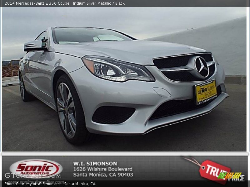 Iridium Silver Metallic / Black 2014 Mercedes-Benz E 350 Coupe