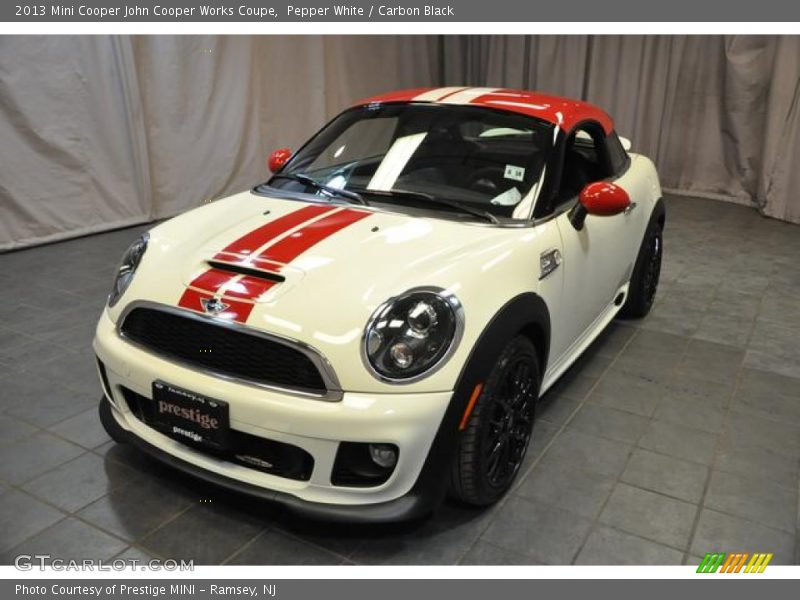 Pepper White / Carbon Black 2013 Mini Cooper John Cooper Works Coupe