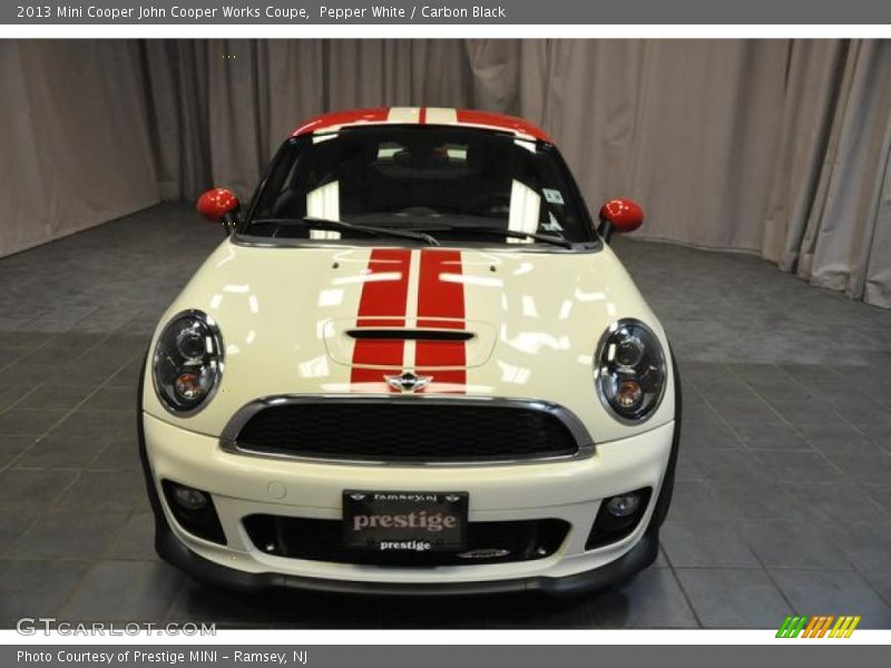 Pepper White / Carbon Black 2013 Mini Cooper John Cooper Works Coupe