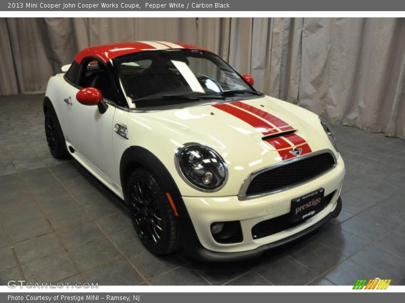 Pepper White / Carbon Black 2013 Mini Cooper John Cooper Works Coupe